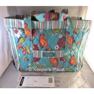 Longaberger SISTERS SUMMER LOVIN Quilted Tote Bag New